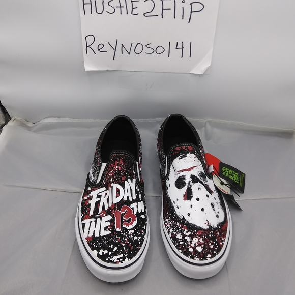 Men’s  Vans House of Terror Classic Slip-On Friday the 13th - Picture 3 of 10